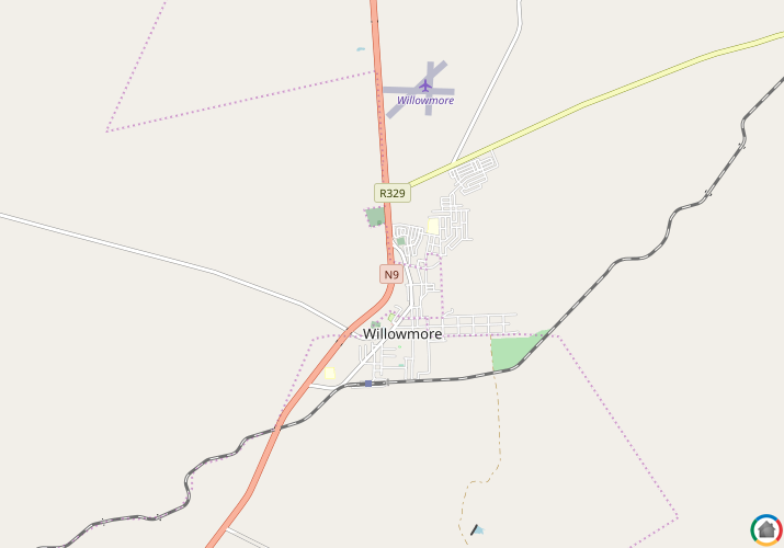 Map location of Willowmore